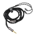 thumbnail image 2 of Cable para auriculares de 3,5 mm, 8 núcleos, chapado en plata, 3,9 pies, 2 pines, para auriculares MP3 y MP4, 2 of 10