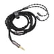 thumbnail image 2 of Cable de auriculares de 3,5 mm Cable de auriculares plateado de 8 núcleos de 3,9 pies y 2 pines para auriculares MP3 MP4, 2 of 8