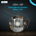 thumbnail image 2 of MARINE CITY 3-Inch Flush Mount White LED Caution Light, 12V 18W  304 Stainless Steel, Waterproof, Durable, Easy to Install for Yachts, Boats, Ships, RVs Pack of 1, 2 of 7