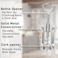 thumbnail image 2 of Lever Corkscrew And Bottle Opener, Multi Tool, Wine And Cork Screw Beer Opener, 2 of 5