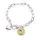 thumbnail image 1 of Pulsera de cadena de corazón Unbranded Cansado Brown emoción joyería encanto moda 7,5 pulgadas, 1 of 3