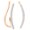 Rose Gold, variant on Collection Round White Diamond Crawler Climber Earrings For Women (0.10 ct. Color I-J, Clarity I1-I2) in 14K Yellow Gold