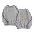 thumbnail image 6 of SGMVNU Girls Casual Long Sleeve Sweatshirt 3-4 Years Fashion Oversized Sweatshirt Letter Graphic Kids Crew Neck Cute Pullover Relaxed Fit Tops Grey, 6 of 7
