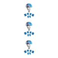 thumbnail image 1 of Casco con ruedas para niños Inteprter equipo de protección ajustable Rodillera y codera, 1 of 6