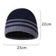 thumbnail image 2 of Gorro de invierno cálido de punto con puños lisos y estilo trineo, 2 of 5