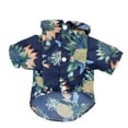 thumbnail image 2 of Walbest Pet Summer T-Shirts Hawaii Style Floral Dog Shirt Hawaiian Printed Pet T-Shirts Breathable Cool Clothes Beach Seaside Puppy Shirt Sweatshirt for X-Small to XX-Large Dog, 2 of 7