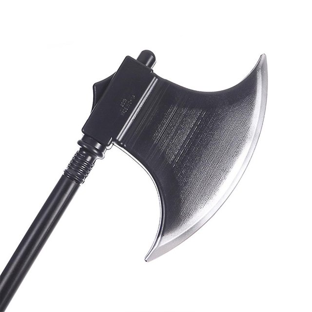 Accesorios para actuación de Halloween, hacha/tridente rojo, disfraz Medieval vikingo, hacha para Cosplay, novedades, horquilla de tres puntas del Diablo rojo