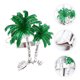 thumbnail image 5 of KAKOWELY 4 hebillas para servilletas, anillos decorativos para servilletas de fiesta, porta servilletas estilo hawaiano, 5 of 5