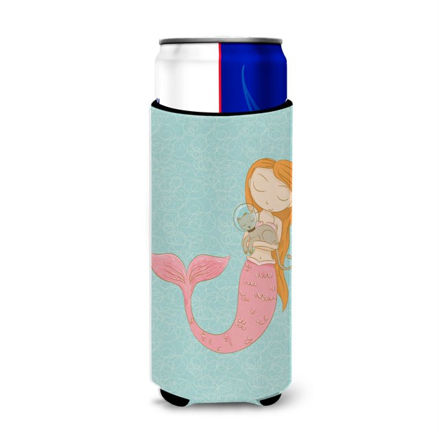 Protector de latas decorativo delgado Treasures Mermaid multicolor