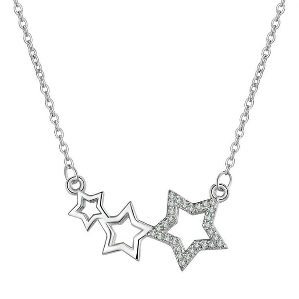 Collar de la mano de la estrella en forma de joyería Joyería Collar de la estrella Collares y colgantes de moda