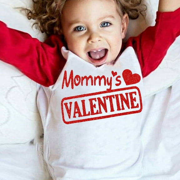 Toddler Boy Girl Valentine's Day T-Shirt Letter Print Long Sleeve T Shirt Pullover Tops Valentines Day Spring Clothes for Girls Boys Kids 4T