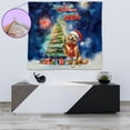thumbnail image 4 of Merry Christmas and Happy New Year Santa Golden Retriever Holiday Xmas Winter 2025 Tapestry Goldens Dog Lover Gifts Idea Wall Hanging Backdrop Home Decor - 00024, 4 of 5