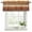 orange, variant on 2 Pack Farmhouse Burnt Orange Brown Valances for Windows Bedroom Living Room Window Treatments, Vintage Wooden Striped Rod Pocket Valance Drapes Short Kitchen Curtains Over Sink 42"x12"
