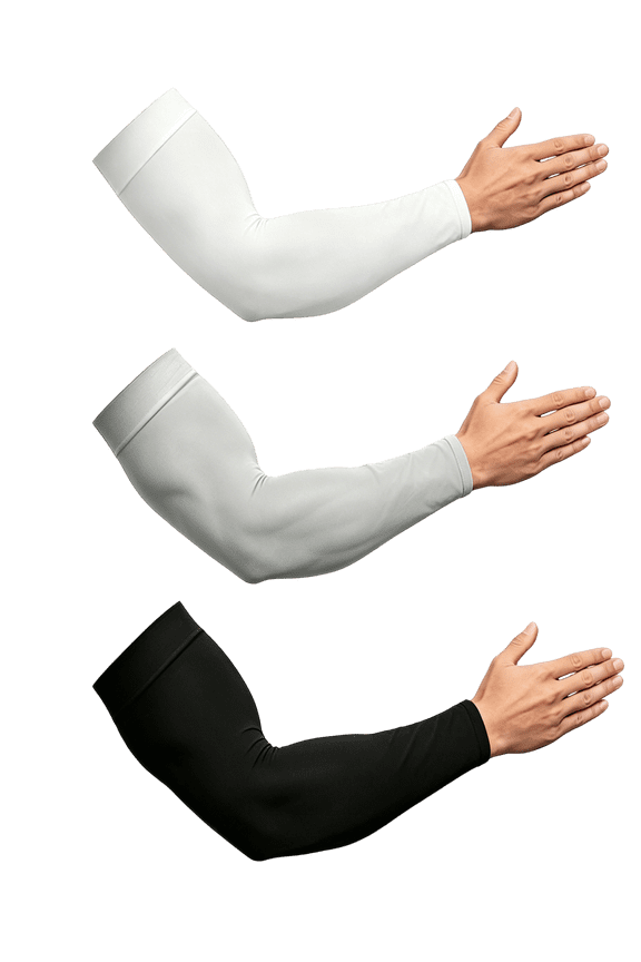 3 Pairs UV Sun Protection Arm Sleeves for Men & Women UPF 50 Cooling Sports Sleeve Tattoo Cover Up Outdoor Sun Sleeve for Basketball Football Golf