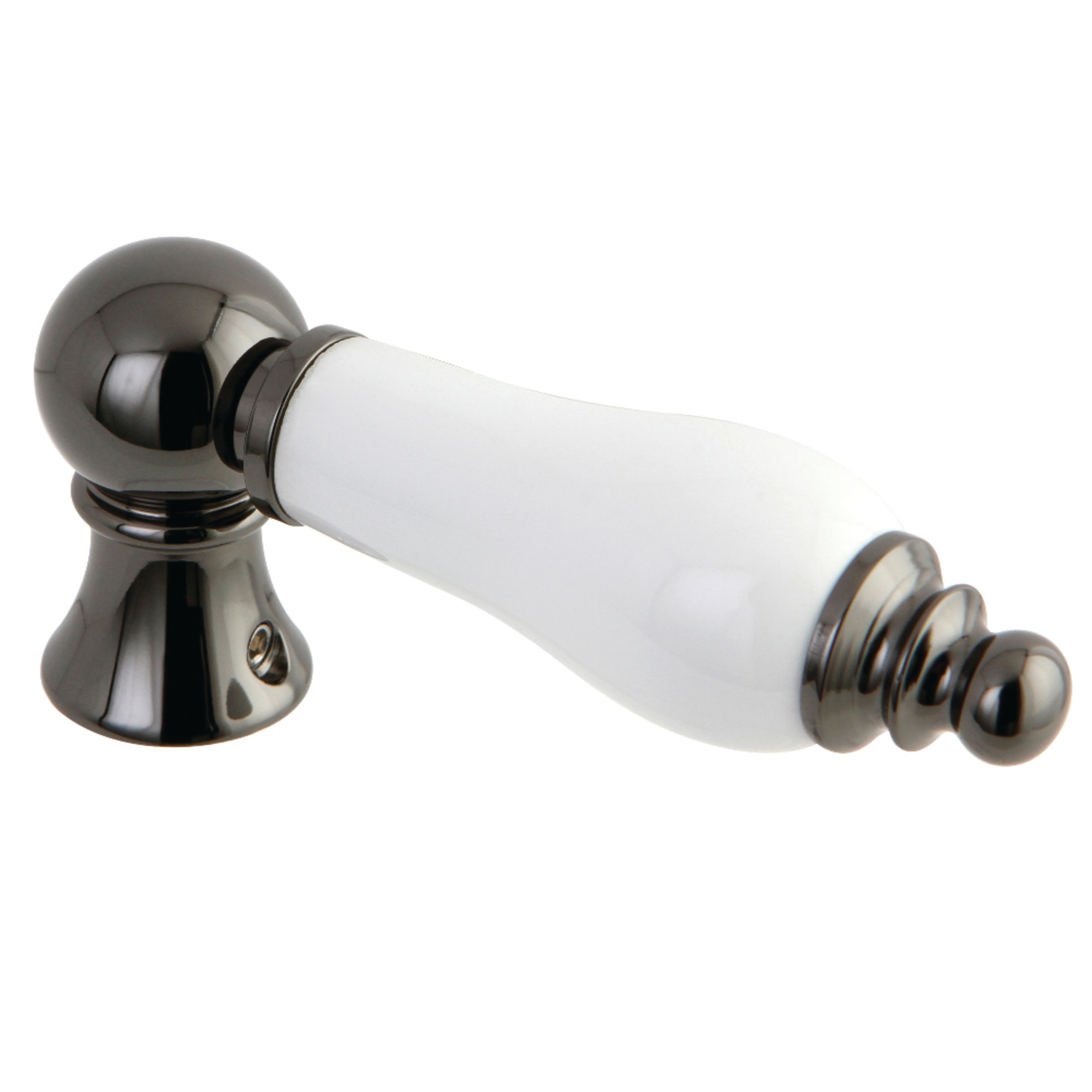 Kingston Brass NKTPL Front Mount Toilet Tank Lever, Left/Right Installation in Black Stainless Steel