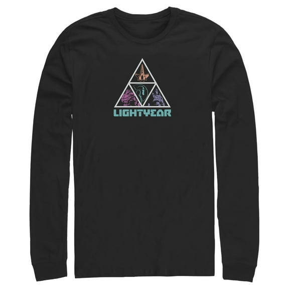 Men's Lightyear Triangle Logo Long Sleeve Shirt Black Large