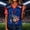 Dark Blue, variant on 2026 USA Soccer Jerseys Women, American Jersey Soccer T-Shirt Soccer Game National Team, USA Soccer Shirt V Neck Short Sleeve Football Fan Apparel 2026, Best Gifts Soccer Cup Jersey for Adult