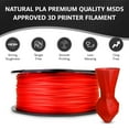 thumbnail image 4 of WYZworks PLA 1.75mm TRANSLUCENT RED Premium Thermoplastic Polylactic Acid 3D Printer Filament - Dimensional Accuracy +/- 0.05mm 1kg/2.2lb + Multiple Color Options Available, 4 of 8