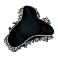 thumbnail image 3 of Slccxzc Non Woven Fabric Tricorn Pirate Hat Lace Trim Adult Headwear, 3 of 7