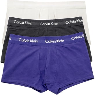 Calvin Klein Men's Micro Stretch 3-Pack Low Rise Trunk, Asphalt