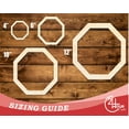 thumbnail image 3 of Unfinished Wood Octagon Outline Shape | DIY Craft Cutout | up to 46" DIY 36" / 1/2", 3 of 3