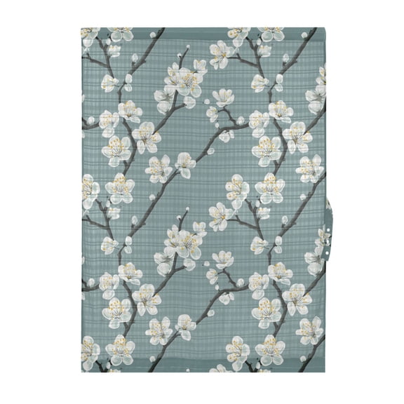 White Blossom Branch Door Curtain Blackout Thermal Insulated Door Side Curtain Panels Privacy 25x40in