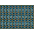 thumbnail image 1 of Ahgly Company Machine Washable Indoor Rectangle Transitional Deep-Sea Green Area Rugs, 2' x 4', 1 of 7