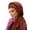 Wine, variant on Long Head Scarf for Fashion Ethnic Braid Bandana Triangle Hijab Wrap Shawl Cover Metal Hair Bands