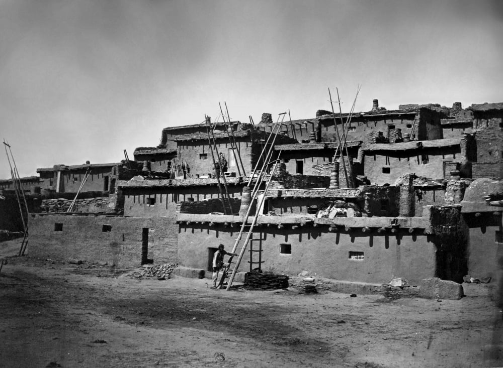 New Mexico Zuni Pueblo Nsection Of A Zuni Pueblo Village In New Mexico Photograph By Timothy