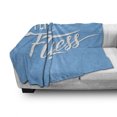 thumbnail image 3 of Fitness Soft Flannel Fleece Throw Blanket, I Like Fitness Sports and Work out Athletic Lifestyle Theme Exercise Health, Cozy Plush for Indoor and Outdoor Use, 70" x 90", Pale Blue White, by Ambesonne, 3 of 6
