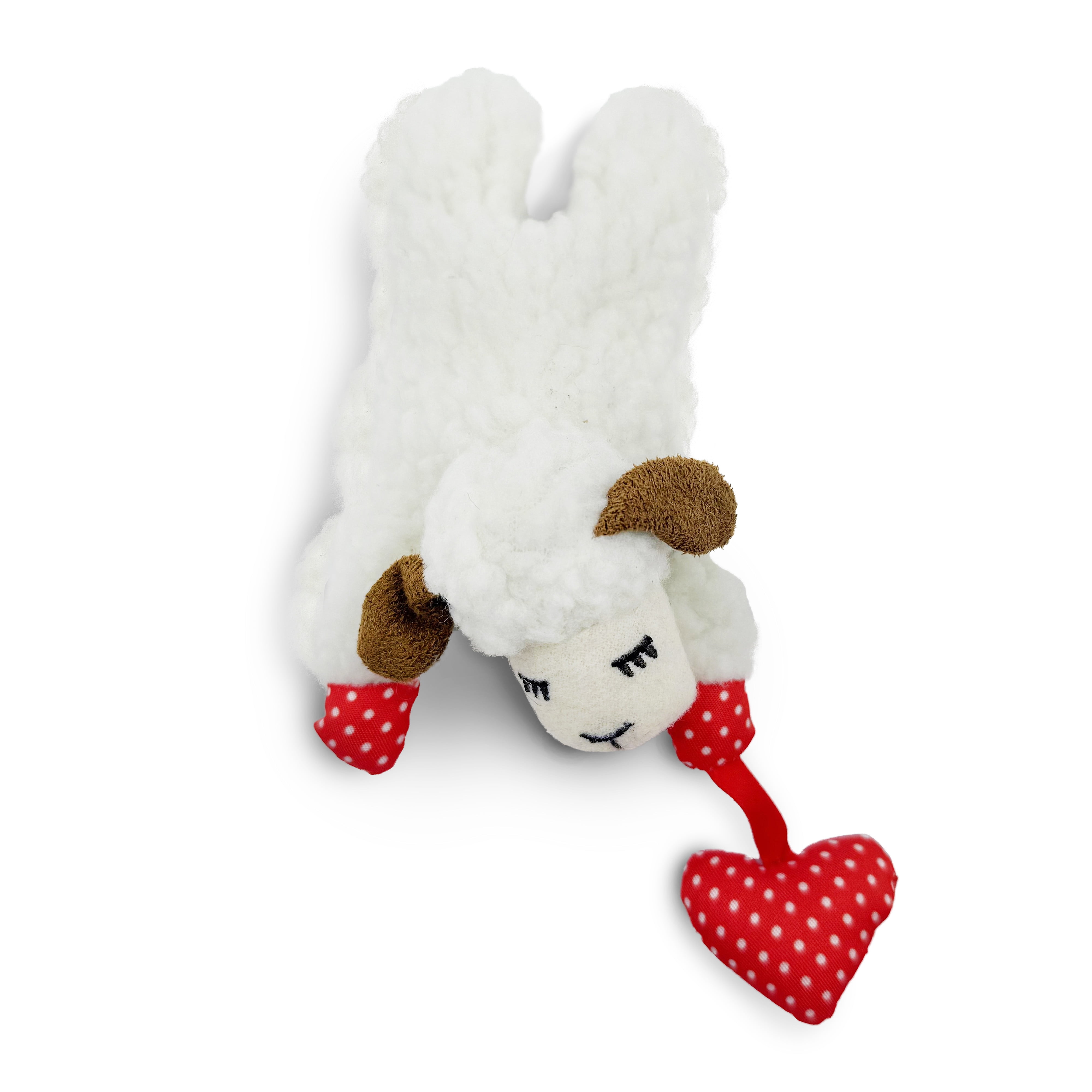 Jouet pour chat Multipet en forme de côtelette d'agneau avec cœur suspendu Jouet de chat MP Lambchop