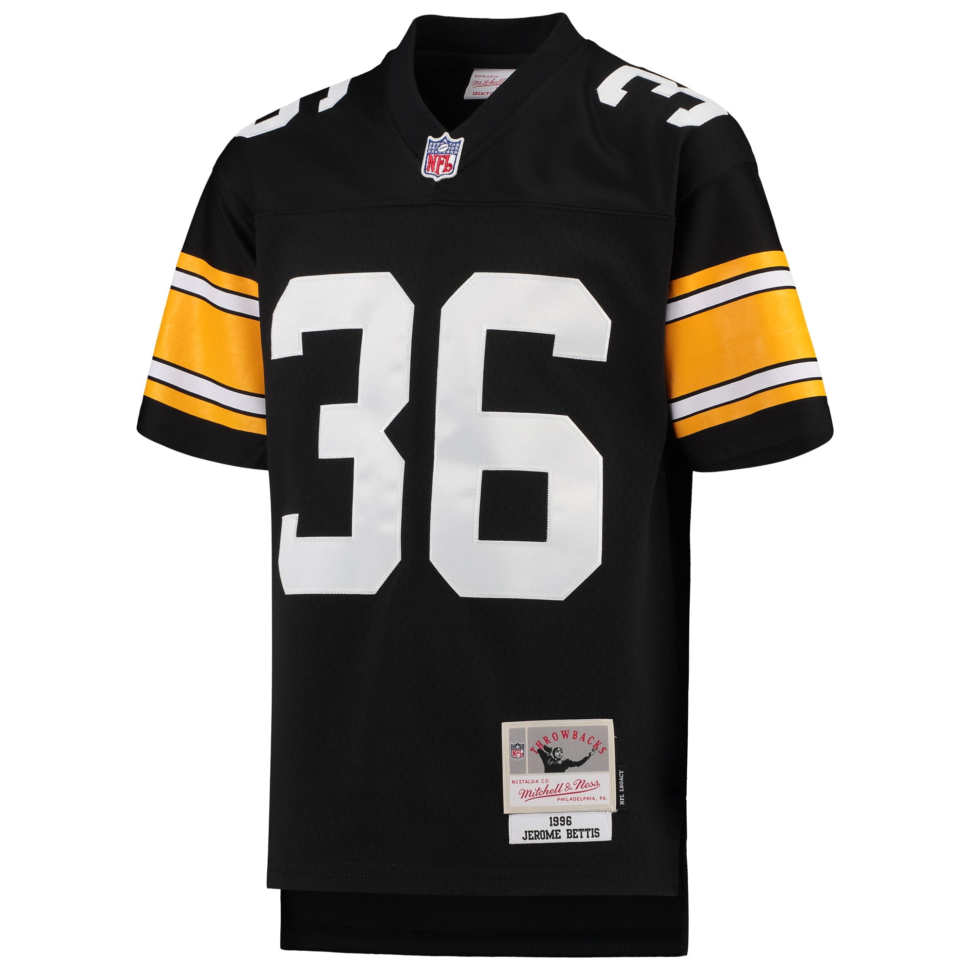 Officially Licensed NFL Pittsburgh Steelers Black Legacy Jersey