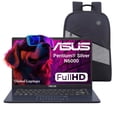 thumbnail image 1 of Laptop Asus E410KA Intel N6000 64GB eMMC 4GB 14" FHD STAR BLACK mas mochila de regalo azul, 1 of 4
