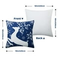 thumbnail image 6 of DSstyles Christmas Throw Pillow Covers 18 x 18 Set of 4 Cushion Covers for Farmhouse Christmas Decor Cotton Linen Christmas Outdoor Pillow Covers Winter Holiday Decorations for Couch 18 x 18'', 6 of 8