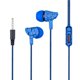 thumbnail image 1 of Injueey Auricular deportivo con cable s Super Bass 3.5mm Crack Auricular Auricular con micrófono Manos libres Auricular para MP3 MP4 Cables de audio/vídeo azul, 1 of 6