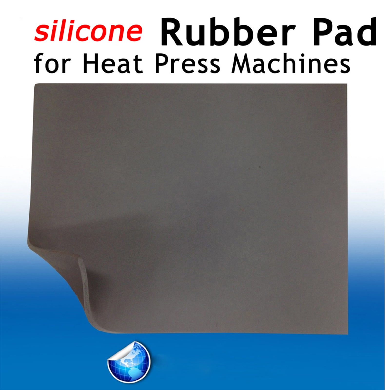 INTBUYING 15.75"x 23.6" Silicone Pad for Flat Heat Press Machine Replacement Accessory Grey Color
