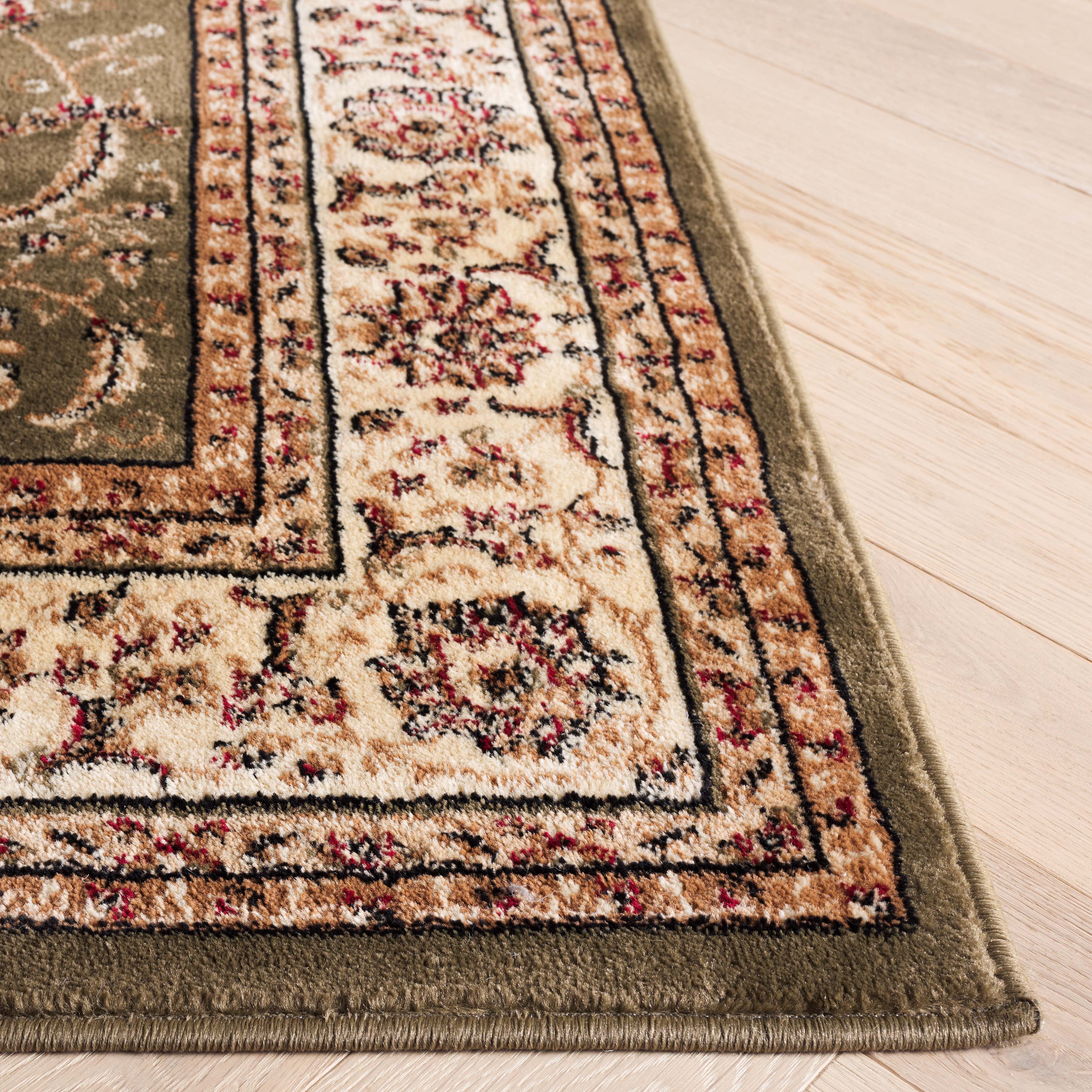 Safavieh Lyndhurst Priscilla Floral Area Rug, Sage/Ivory, 8' x 8' Square