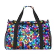 thumbnail image 2 of Horeoi Colorful Tie Dye Stained Glass 2 for Travel Duffle Bag with Adjustable Strap - Large Capacity Hand Carry for Gym Sports Outdoor, 2 of 8