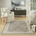 thumbnail image 6 of Nourison Renewed 3'11" x 5'11" Ivory Mocha Vintage Indoor Rug, 6 of 8