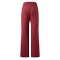 thumbnail image 6 of Women Pants Trendy Solid Pants Plus Size Drawstring Pants Pocket Elastic Waist Pants Loose Wide Leg Pants Harem Pant Long Yoga Pants Summer Pants for Women Casual Lightweight Pant Suits for Women, 6 of 7