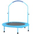 thumbnail image 2 of Trampolín plegable para niños de 38 pulgadas, mini trampolín para padres e hijos con pasamanos ajustable, 2 of 10