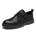 thumbnail image 5 of Zapatos de cuero para hombre, transpirables, de moda, para todo tipo de ocasiones, para negocios, informales, con cordones, suela suave, de caña baja, para trabajo, 5 of 5