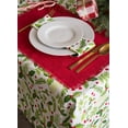 thumbnail image 3 of DII Boughs Of Holly Print Tablecloth, 60x84", 100% Cotton, 3 of 12