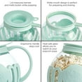 thumbnail image 5 of Microwave Popcorn Maker Popcorn Bowl With Temperature Glass 3in 1 Popcorn Bucket Popcorn Jar With Silicone Lid Homemade Popcorn, 5 of 6