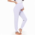 thumbnail image 2 of Ketyyh-chn99 Maternity Yoga Pants Skinny Pregnancy Denim Pants Maternity Clothes Trousers for Pregnant Women Pants Full Ankle Length Pink,L, 2 of 5
