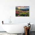 thumbnail image 5 of ARISTURING -Modern Landscape Art Print Posters, over Mountains Wall Art Pictures of Flowers on Canvas Print, Sunrise Canvas Art Ready to Hang Outdoor Wall Art for Bathroom Wall Decor 20x16inch, 5 of 6