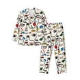 thumbnail image 1 of Balery Aabstract Eyes Pijama para Hombre de Dos Piezas con Manga Larga, Conjunto de Dormir y Descanso Suave con Bolsillos-Medium, 1 of 7