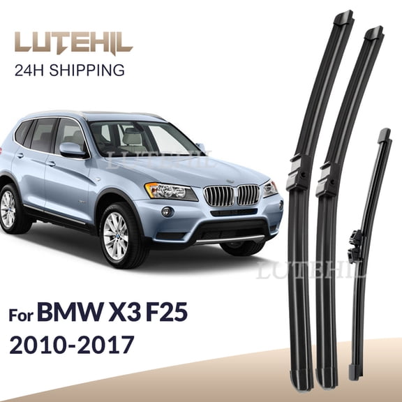 For BMW X3 F25 2010-2017 2011 2012 2013 2014 Wiper Front & Rear Wiper Blades Windshield Windscreen Window Brushes 26" 20" 13"