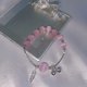 thumbnail image 3 of Pulsera de mujer con piedra de ojo de gato de imitación, pulsera sencilla con forma de corazón y campana para la mejor amiga de la pareja, 3 of 5