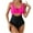 Black, variant on Uaswgudfs Womens Swim One-Piece Swimsuit with Plunge Neckline and Cutout Waist Detail - Stylish and Form-Fitting Bathing Suit for Beach Coffee XL